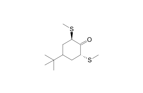(2R*,6R*)-4-(tert-Butyl)-2,6-di(methylthio)cyclohexanone