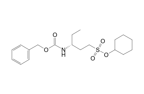 Cyclohexyl (R)-(+)-3-(Benzyloxycarbonylamino)pentanesulfonate