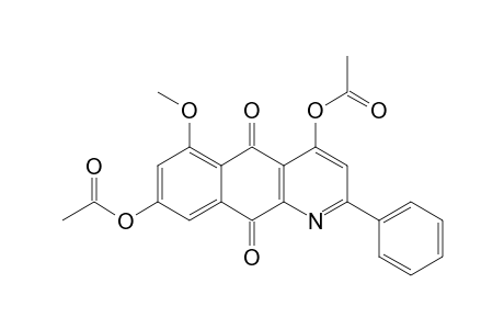 4,8-DIACETOXY-6-METHOXY-2-PHENYLBENZO-[G]-QUINOLINE-5,10-DIONE
