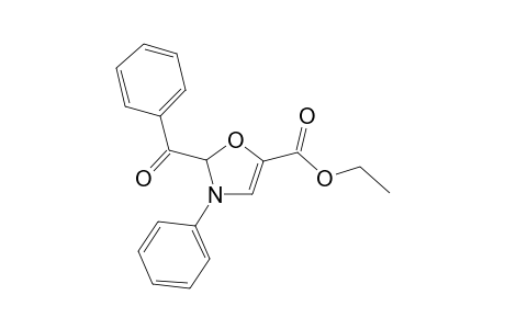 5-Oxazolecarboxylic acid, 2-benzoyl-2,3-dihydro-3-phenyl-, ethyl ester