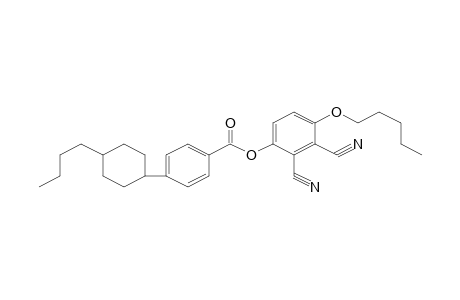 2,3-Dicyano-4-(pentyloxy)phenyl 4-(4-butylcyclohexyl)benzoate