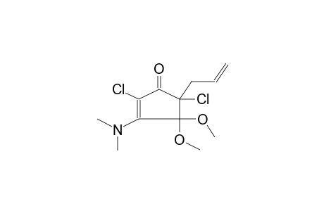 5-ALLYL-2,5-DICHLORO-3-DIMETHYLAMINO-4,4-DIMETHOXY-2-CYCLOPENTENONE