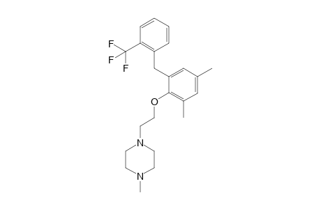 1-(2-(2,4-Dimethyl-6-(2-(trifluoromethyl)benzyl)phenoxy)ethyl)-4-methylpiperazine