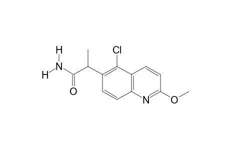 5-chloro-2-methoxy-alpha-methyl-6-quinolineacetamide