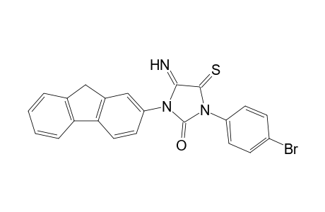 1-(4-Bromophenyl)-3-(9H-fluoren-2-yl)-4-imino-5-thioxoimidazolidin-2-one