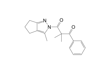 2-(2-Benzoyl-2,2-dimethylacetyl)-2,4,5,6-tetrahydro-3-methylcyclopenta[c]pyrazole