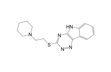 3-([2-(1-Piperidinyl)ethyl]sulfanyl)-5H-[1,2,4]triazino[5,6-b]indole