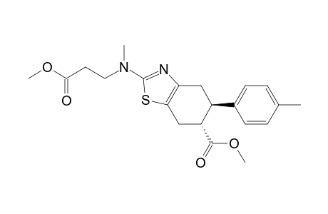 (EXO)-METHYL-(5R*,6S*)-2-[(2-METHOXYCARBONYLETHYL)-METHYLAMINO]-5-(4-METHYLPHENYL)-4,5,6,7-TETRAHYDROBENZOTHIAZOLE-6-CARBOXYLATE