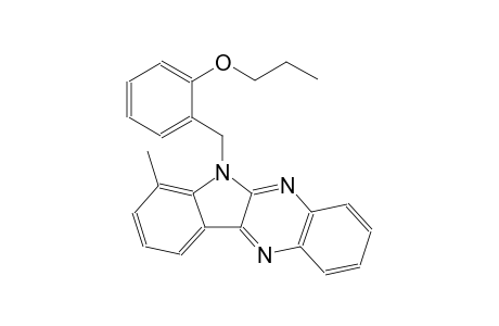 2-[(7-methyl-6H-indolo[2,3-b]quinoxalin-6-yl)methyl]phenyl propyl ether