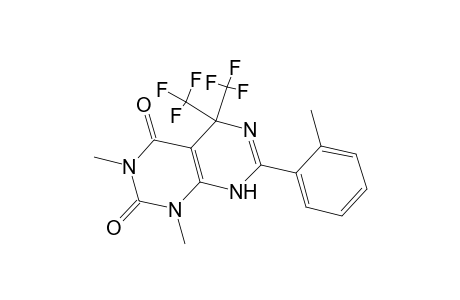 1,3-Dimethyl-7-O-tolyl-5,5-bis-trifluoromethyl-5,8-dihydro-1H-pyrimido[4,5-d]pyrimidine-2,4-dione