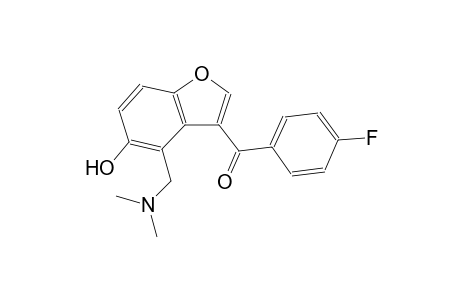 {4-[(dimethylamino)methyl]-5-hydroxy-1-benzofuran-3-yl}(4-fluorophenyl)methanone