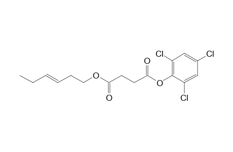 Succinic acid, 2,4,6-trichlorophenyl trans-hex-3-en-1-yl ester