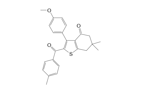 3-(4-Methoxyphenyl)-6,6-dimethyl-2-(4-methylbenzoyl)-6,7-dihydro-1-benzothiophen-4(5H)-one