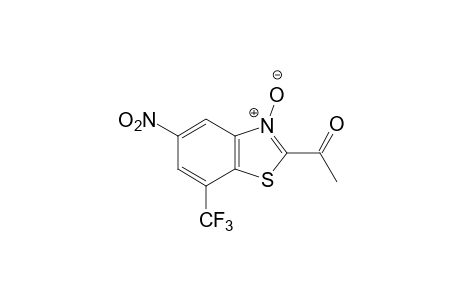 methyl 5-nitro-7-(trifluoromethyl)-2-benzothiazolyl ketone, N-oxide