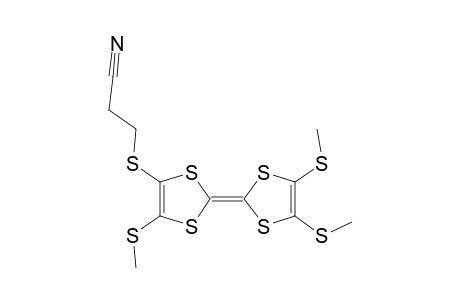 3-[[2-[4,5-bis(methylsulfanyl)-1,3-dithiol-2-ylidene]-5-methylsulfanyl-1,3-dithiol-4-yl]sulfanyl]propanenitrile