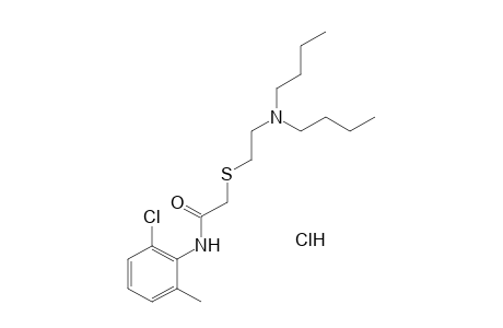 6'-chloro-2-{[2-(dibutylamino)ethyl]thio}-o-acetotoluidide, monohydrochloride