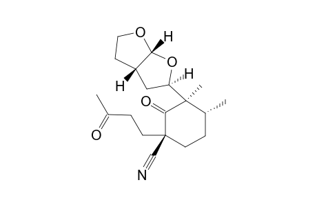 (1*,3R,4R)-3-[(2R,3aS,6aR)-Hexahydrofuro[2,3-b]furan-2-yl]-3,4-dimethyl-2-oxo-1-(3-oxobutyl)cyclohexanecarbonitrile