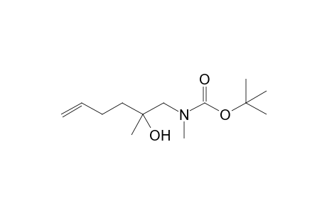 N-(2-hydroxy-2-methyl-hex-5-enyl)-N-methyl-carbamic acid tert-butyl ester