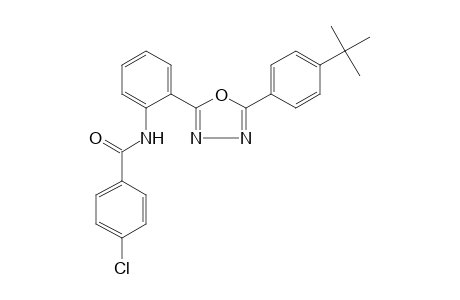 2'-[5-(p-butylphenyl)-1,3,4-oxadiazol-2-yl]-4-chlorobenzanilide