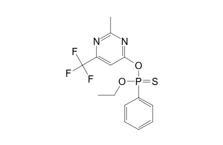 Phosphonothioic acid, phenyl-, O-ethyl O-[2-methyl-6-(trifluoromethyl)-4-pyrimidinyl]ester