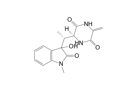 (S)-3-[(R)-1-(3-Hydroxy-1-methyl-2-oxo-2,3-dihydro-1H-indol-3-yl)-ethyl]-6-methylene-piperazine-2,5-dione