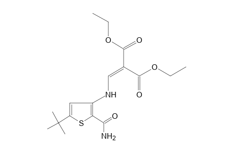 {[(5-tert-butyl-2-carbamoyl-3-thienyl)amino]methylene}malonic acid, diethyl ester