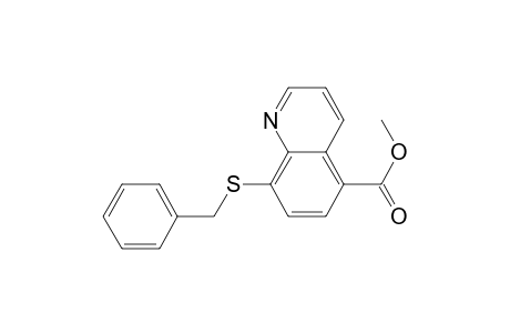 8-BENZYLTHIO-5-METHOXYCARBONYL-QUINOLINE