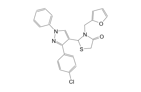 4-thiazolidinone, 2-[3-(4-chlorophenyl)-1-phenyl-1H-pyrazol-4-yl]-3-(2-furanylmethyl)-