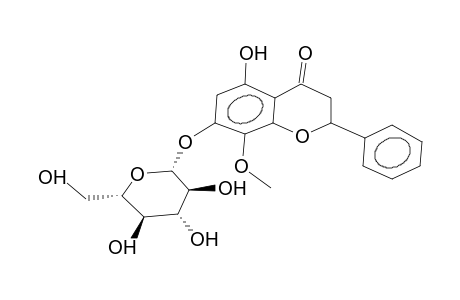 DIHYDROWOGONIN 7-GLUCOSIDE