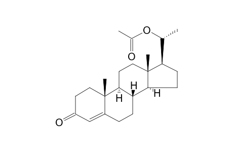 4-Pregnen-20.alpha.-ol-3-one, acetate(ester)