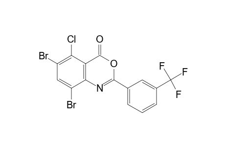 5-chloro-6,8-dibromo-2-(alpha,alpha,alpha-trifluoro-m-tolyl)-4H-3,1-benzoxazin-4-one