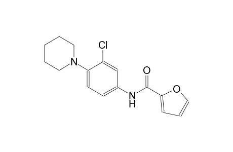 N-[3-chloro-4-(1-piperidinyl)phenyl]-2-furamide