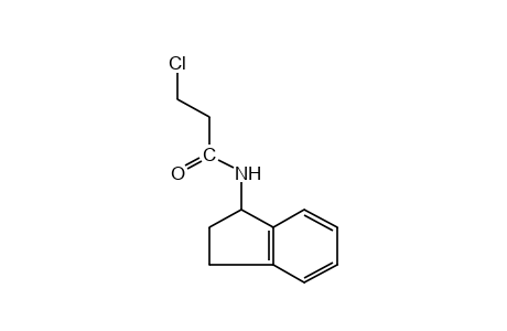 3-chloro-N-(1-indanyl)propionamide