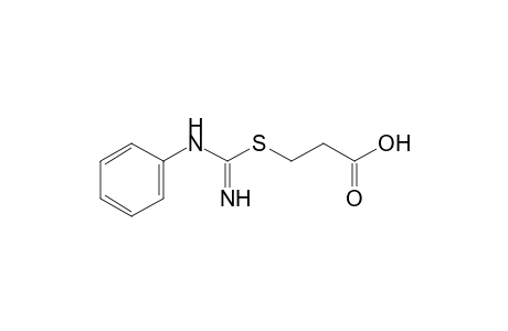 3-[(N-phenylamidino)thio]propionic acid