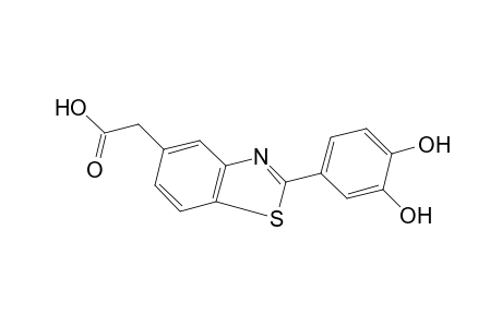 2-(3,4-dihydroxyphenyl)-5-benzothiazoleacetic acid