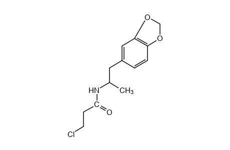 3-chloro-N-[alpha-methyl-3,4-(methylenedioxy)phenethyl]propionamide
