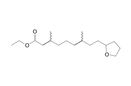 3,7-dimethyl-9-(tetrahydro-2-furyl)-2,6-nonadienoic acid, ethyl ester