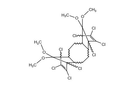 1,4,4a,5,6,6a,7,10,10a,11,12,12a-DODECAHYDRO-1,2,3,4,7,8,9,10-OCTACHLORO-1,4:7,10-DIMETHANODIBENZO[a,e]CYCLOOCTENE-13,14-DIONE, BIS(DIMETHYL ACETAL)