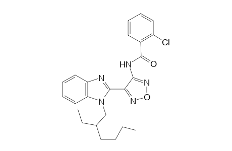 2-Chloranyl-N-[4-[1-(2-ethylhexyl)benzimidazol-2-yl]-1,2,5-oxadiazol-3-yl]benzamide