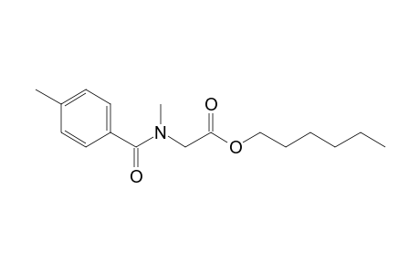 Sarcosine, N-(4-methylbenzoyl)-, hexyl ester