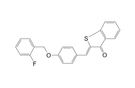 benzo[b]thiophen-3(2H)-one, 2-[[4-[(2-fluorophenyl)methoxy]phenyl]methylene]-, (2Z)-