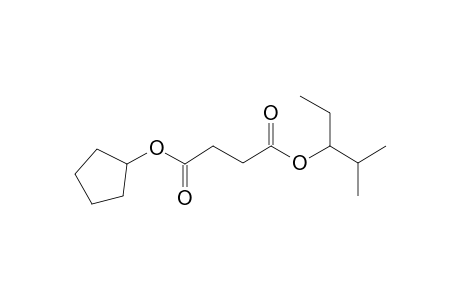 Succinic acid, 2-methylpent-3-yl cyclopentyl ester