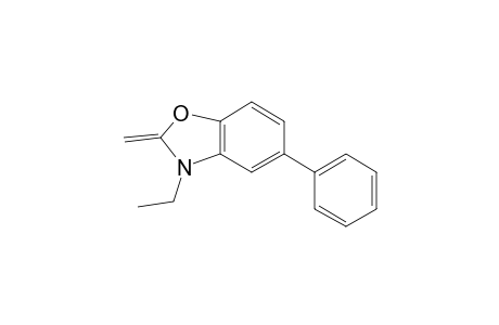 Benzoxazole, 3-ethyl-2,3-dihydro-2-methylene-5-phenyl-