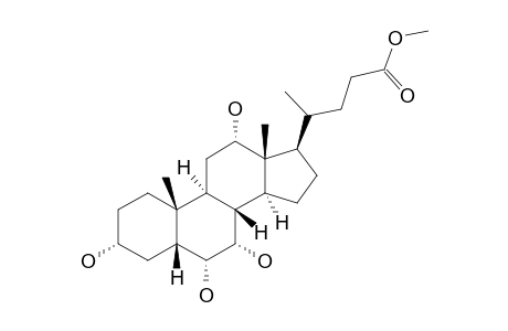 METHYL-3-ALPHA,6-ALPHA,7-ALPHA,12-ALPHA-TETRAHYDROXY-5-BETA-CHOLANOATE