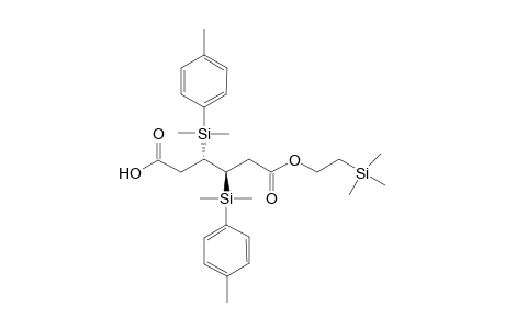 (3S,4R)-Bis[dimethyl(4-methylphenyl)silyl]hexane-1,6-dioic acid 6-(2-trimethylsilylethyl) ester