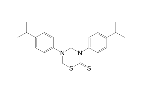 3,5-bis(p-cumenyl)tetrahydro-2H-1,3,5-thiadiazine-2-thione