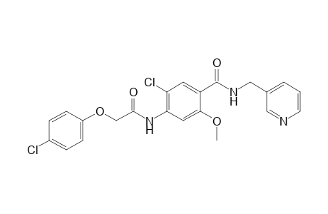 6'-chloro-2-(p-chlorophenoxy)-4'-{[(3-pyridyl)methyl]carbamoyl}-m-acetanisidide