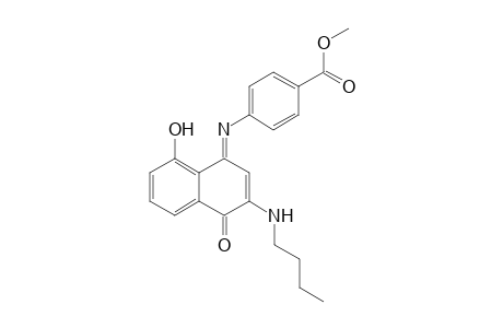 methyl 4-{[(1E)-3-(butylamino)-8-hydroxy-4-oxonaphthalenylidene]amino}benzoate