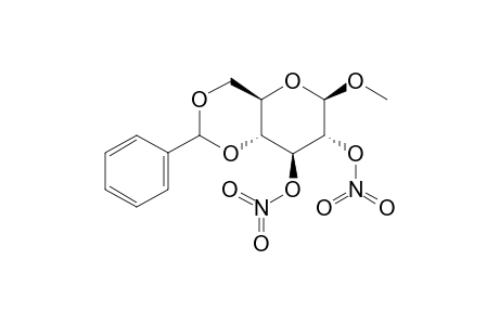 methyl 4,6-O-benzylidene-beta-D-glucopyranoside, dinitrate