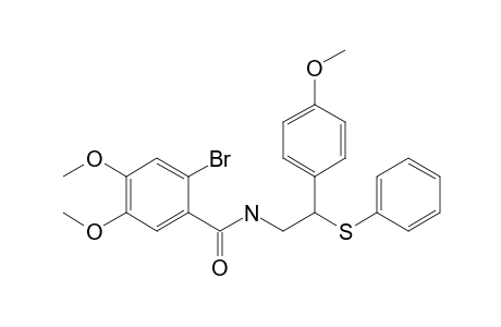 N-[2-(4'-Methoxyphenyl)-2-phenylthioethyl]-2-bromo-4,5-dimethoxybenzamide